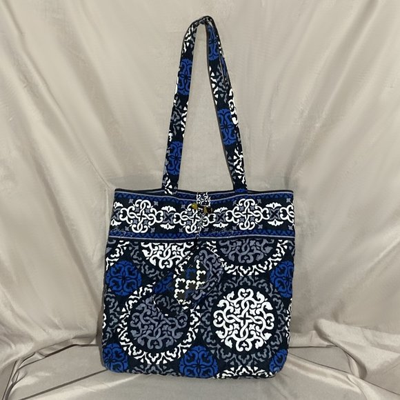 2 Vera Bradley Canterberry Bags. Tote with Change Purse Attachment + Mini Purse - Picture 2 of 12
